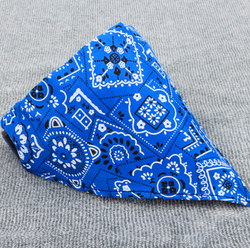 Dog Triangle Scarf with Print - Pet Accessories